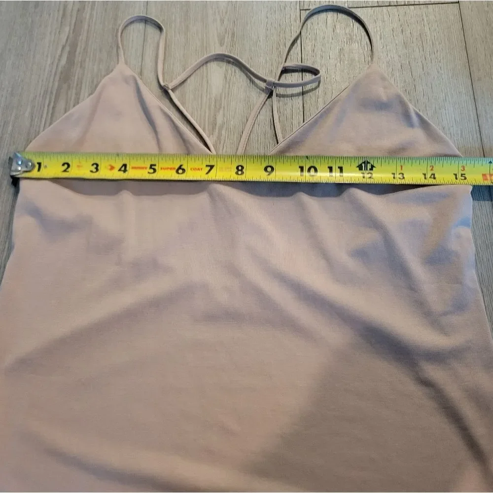 Mikey and joey tan tight fitted dress